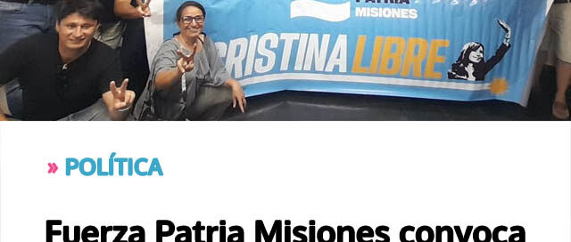 Fuerza Patria Misiones convoca a la unidad del peronismo de cara a las internas del 19 de abril