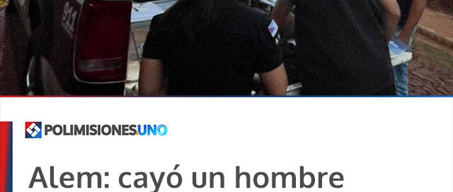 Alem: cayó un hombre buscado por robo y le secuestraron droga en un allanamiento