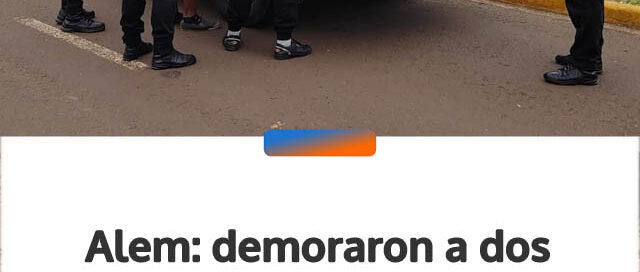 Alem: demoraron a dos hombres alcoholizados que zigzagueaban en ruta y resguardaron a un menor